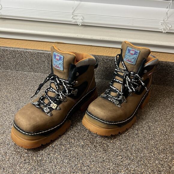 The Art Company Double Air System DAS Y2K Hiking Work Boots Mens Sz 10E Lug Sole - Picture 2 of 10